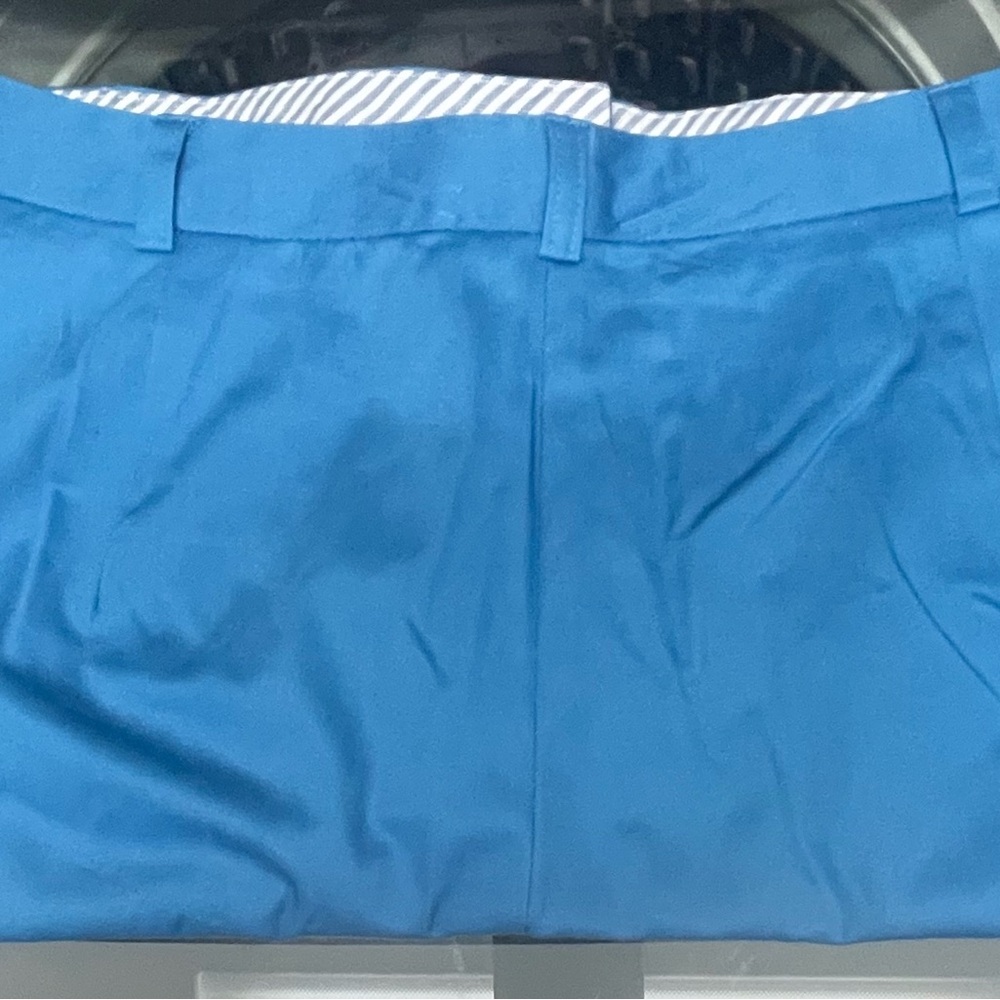 Kim Rogers Bright Blue High-Rise 2 Pocket Shorts - Picture 2 of 6